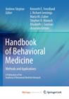 Image for Handbook of Behavioral Medicine : Methods and Applications