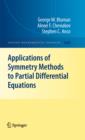 Image for Applications of symmetry methods to partial differential equations