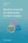 Image for Machine learning for multimedia content analysis