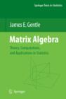 Image for Matrix algebra  : theory, computations, and applications in statistics