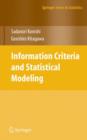 Image for Information criteria and statistical modeling