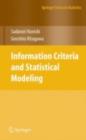 Image for Information criteria and statistical modeling