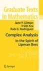 Image for Complex analysis: introduced in the spirit of Lipman Bers