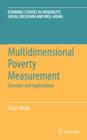 Image for Multidimensional poverty measurement: concepts and applications