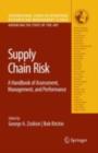 Image for Supply chain risk: a handbook of assessment, management &amp; performance : 124