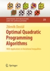 Image for Optimal quadratic programming algorithms  : with applications to variational inequalities