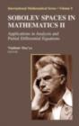 Image for Sobolev Spaces in Mathematics II: Applications in Analysis and Partial Differential Equations
