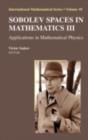 Image for Sobolev Spaces in Mathematics III: Applications in Mathematical Physics