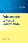 Image for An introduction to fronts in random media