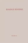 Image for Residue Reviews : Residues of Pesticides and Other Contaminants in the Total Environment