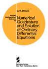 Image for Numerical Quadrature and Solution of Ordinary Differential Equations
