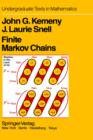 Image for Finite Markov Chains : With a New Appendix &quot;Generalization of a Fundamental Matrix&quot;