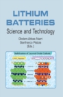 Image for Lithium Batteries: Science and Technology