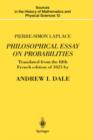 Image for Pierre-Simon Laplace Philosophical Essay on Probabilities