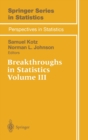 Image for Breakthroughs in Statistics : Vol 3