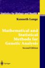 Image for Mathematical and statistical methods for genetic analysis