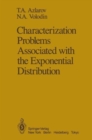 Image for Characterization Problems Associated with the Exponential Distribution