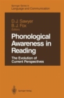 Image for Phonological Awareness in Reading : The Evolution of Current Perspectives