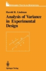Image for Analysis of Variance in Experimental Design