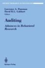 Image for Auditing : Advances in Behavioral Research