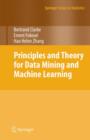Image for Principles and Theory for Data Mining and Machine Learning