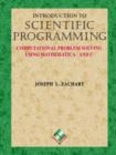 Image for Introduction to Scientific Programming : Computational Problem Solving Using Mathematica (R) and C