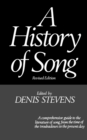 Image for A history of song