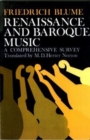 Image for Renaissance and Baroque music  : a comprehensive survey
