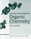 Image for Organic Chemistry : Study Guide and Student Solutions Manual