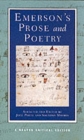 Image for Emerson&#39;s Prose and Poetry : A Norton Critical Edition
