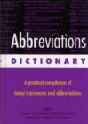 Image for Abbreviations Dictionary