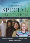 Image for Research in special education: designs, methods, and applications