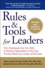 Image for Rules and tools for leaders  : from developing your own skills to running organizations of any size