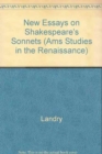 Image for New Essays on Shakespeare&#39;s Sonnets