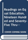 Image for Readings on Equal Education v. 6
