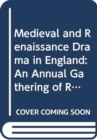 Image for Medieval and Renaissance Drama in England