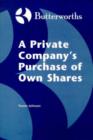 Image for A Private Company&#39;s Purchase of Own Shares