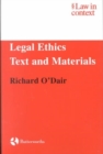 Image for Legal ethics  : text and materials