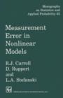 Image for Measurement Error in Nonlinear Models