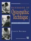 Image for Handbook of osteopathic technique