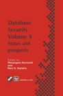 Image for Database securityVol. 10: Status and prospects