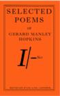Image for Selected Poems of Gerard Manley Hopkins