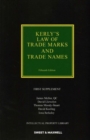Image for Kerly&#39;s law of trade marks and trade names: 1st supplement to the 15th edition