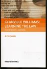 Image for Glanville Williams  : learning the law