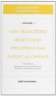 Image for Social Security Legislation : Non Means Tested Benefits and Employment and Support Allowance