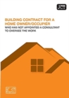 Image for JCT Building Contract for a Homeowner/Occupier without Consultant