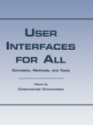 Image for User interfaces for all  : concepts, methods, and tools