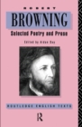 Image for Robert Browning : Selected Poetry and Prose