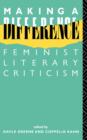 Image for Making a Difference : Feminist Literary Criticism