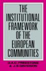 Image for The Institutional Framework of the European Communities